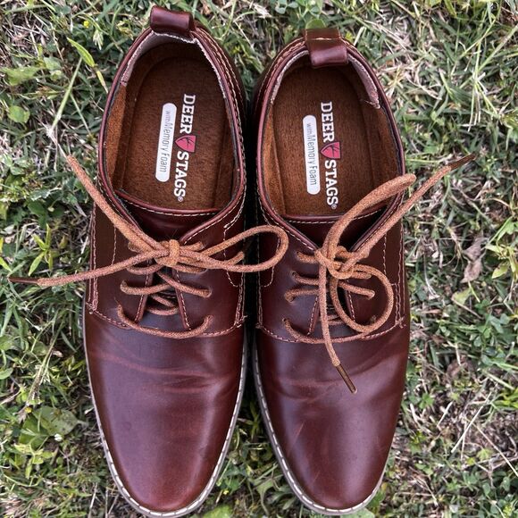 Deer Stags Other - Deer Stags Boys Zander Lace-Up Dress Shoes, Redwood, Brown, Size 3.5